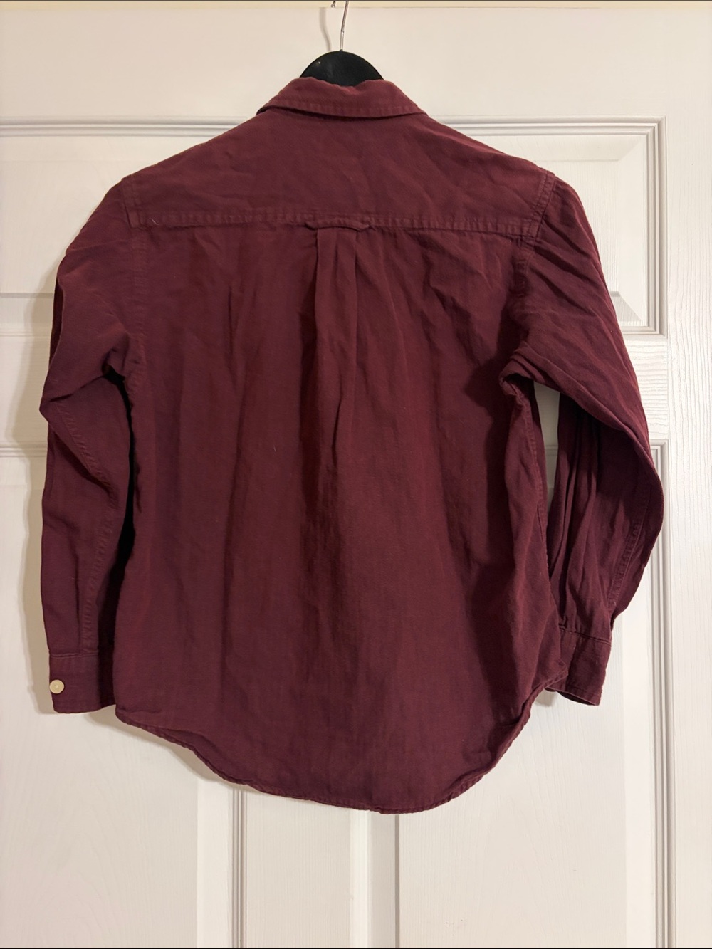 Duck Head Boys Maroon Burgundy Long Sleeve Button Down Shirt Kids Size Medium - Picture 6 of 6